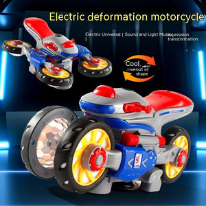 Nuova Moto Elettrica trasformer: si esibisce in acrobazie e si muove in modo universale, con luci e musica di fantascienza.