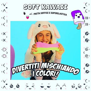 Soft Kawaii Slime Fluffy 4pz 12€. Colori e profumi assortiti.
