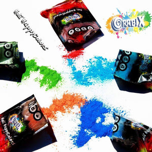 Holi Colors Party  60 buste 53€. Le Polveri che colorano l'allegria.