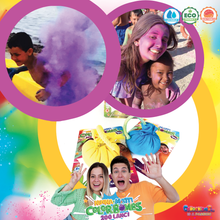 Carica l&#39;immagine nel visualizzatore di Gallery, Color Bombs Ninna e Matti. Le polveri Holi di talco naturale. 12 pezzi
