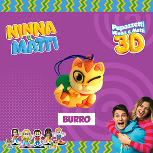 3D NINNA e MATTI Collezione completa di 8 Pupazzetti.