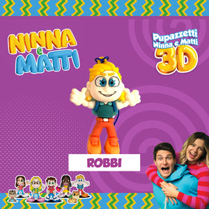 3D NINNA e MATTI Collezione completa di 8 Pupazzetti.