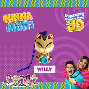 3D NINNA e MATTI Collezione completa di 8 Pupazzetti.