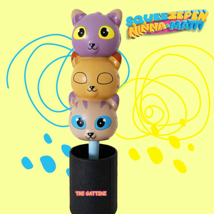 Squeezepen.  Le morbidissime penne squishy Ninna e Matti. 12 pezzi