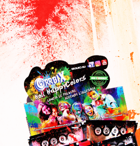 Holi Colors Party  60 buste 53€. Le Polveri che colorano l'allegria.