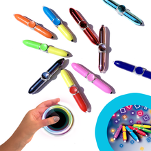 Carica l&#39;immagine nel visualizzatore di Gallery, FlashSpinnerPen  1 PZ 3 €. La finger pen che scrive, ruota e si illumina
