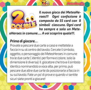 2DOUBLE Meteoheroes. Il Gioco di carte dei supereroi dell'ambiente!